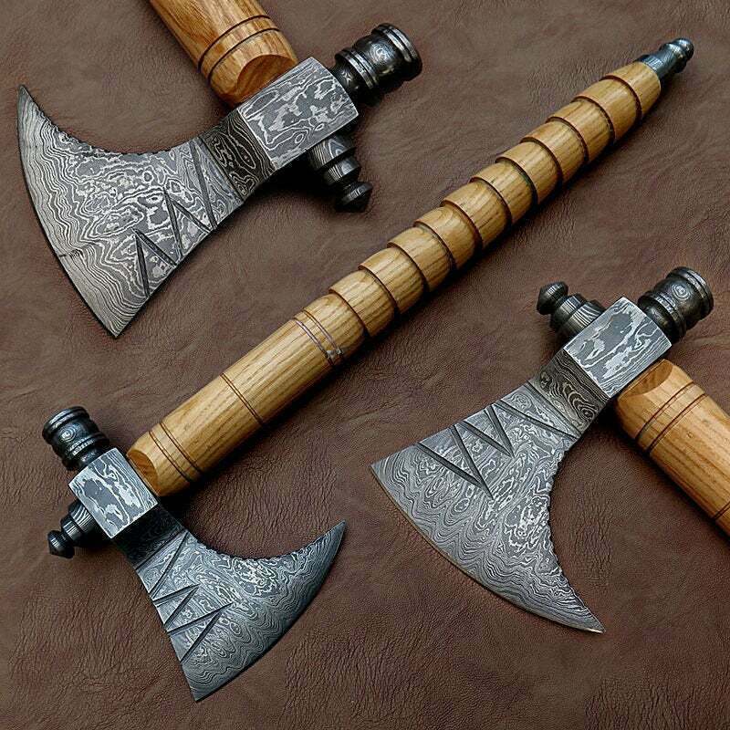 Handmade Damascus Steel Viking Tomahawk | 15