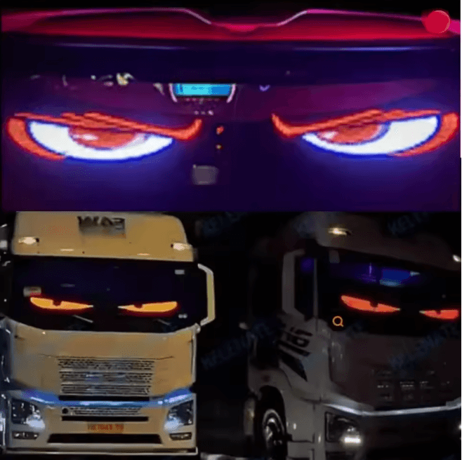 LED Matrix Car Windshield Display with App Control Flexible LED Car Display Panel