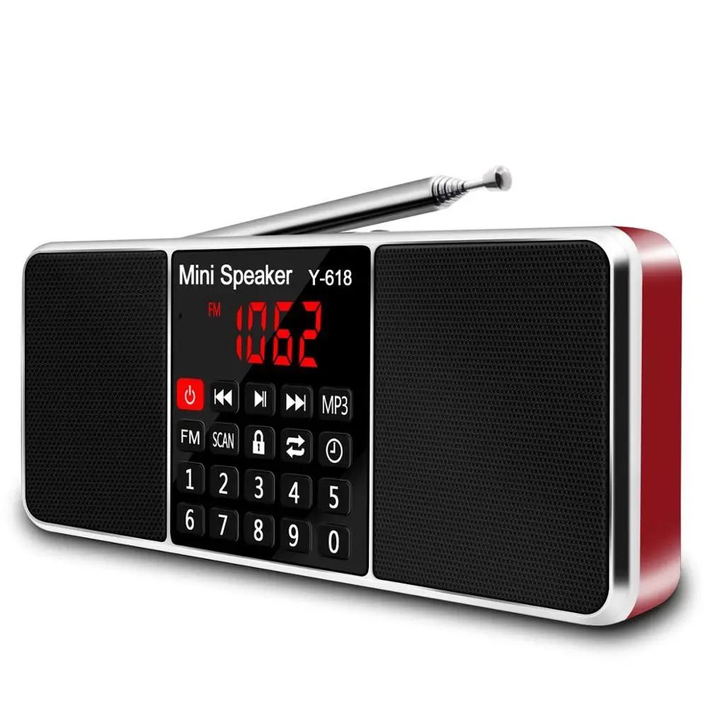 Lefon Digital FM Radio Receiver with MP3 Player and LED Display