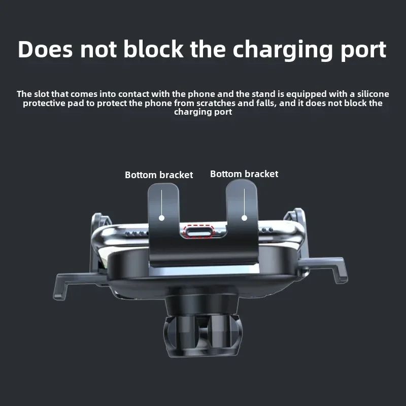 Universal Dashboard Car Phone Holder with Suction Cup Mount (3–7