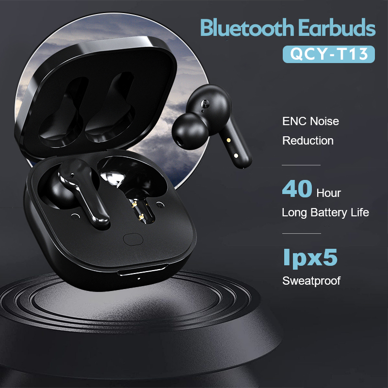 Wireless TWS Earbuds with Touch Control, ENC HD Call, Microphones.