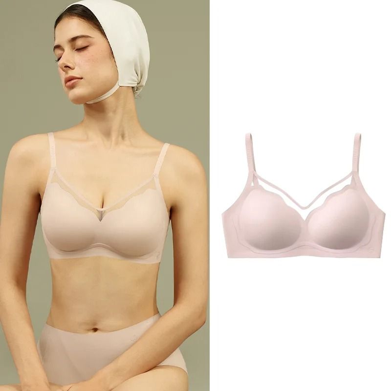 SUJIIN Seamless Wireless Push Up Bra Everyday Support Lift MX228