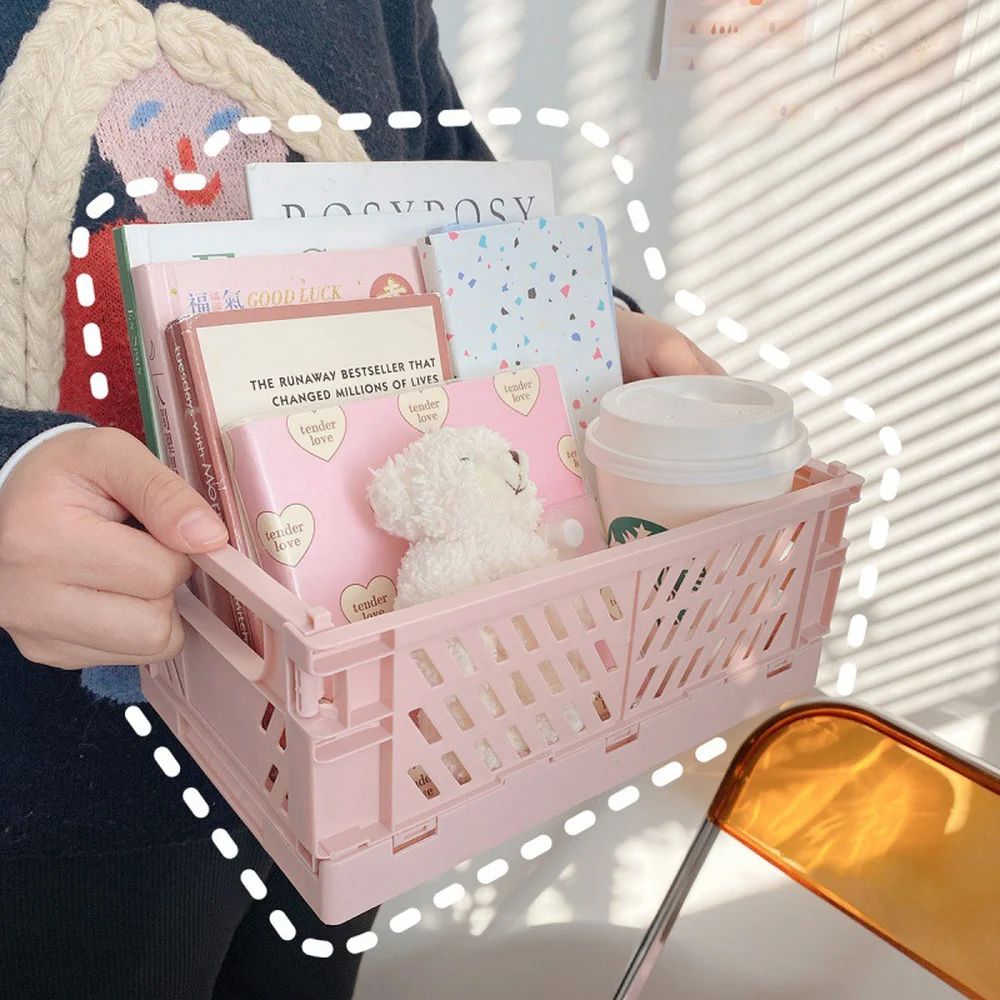 Mr.paper Stackable Foldable Plastic Stationery Holder Set