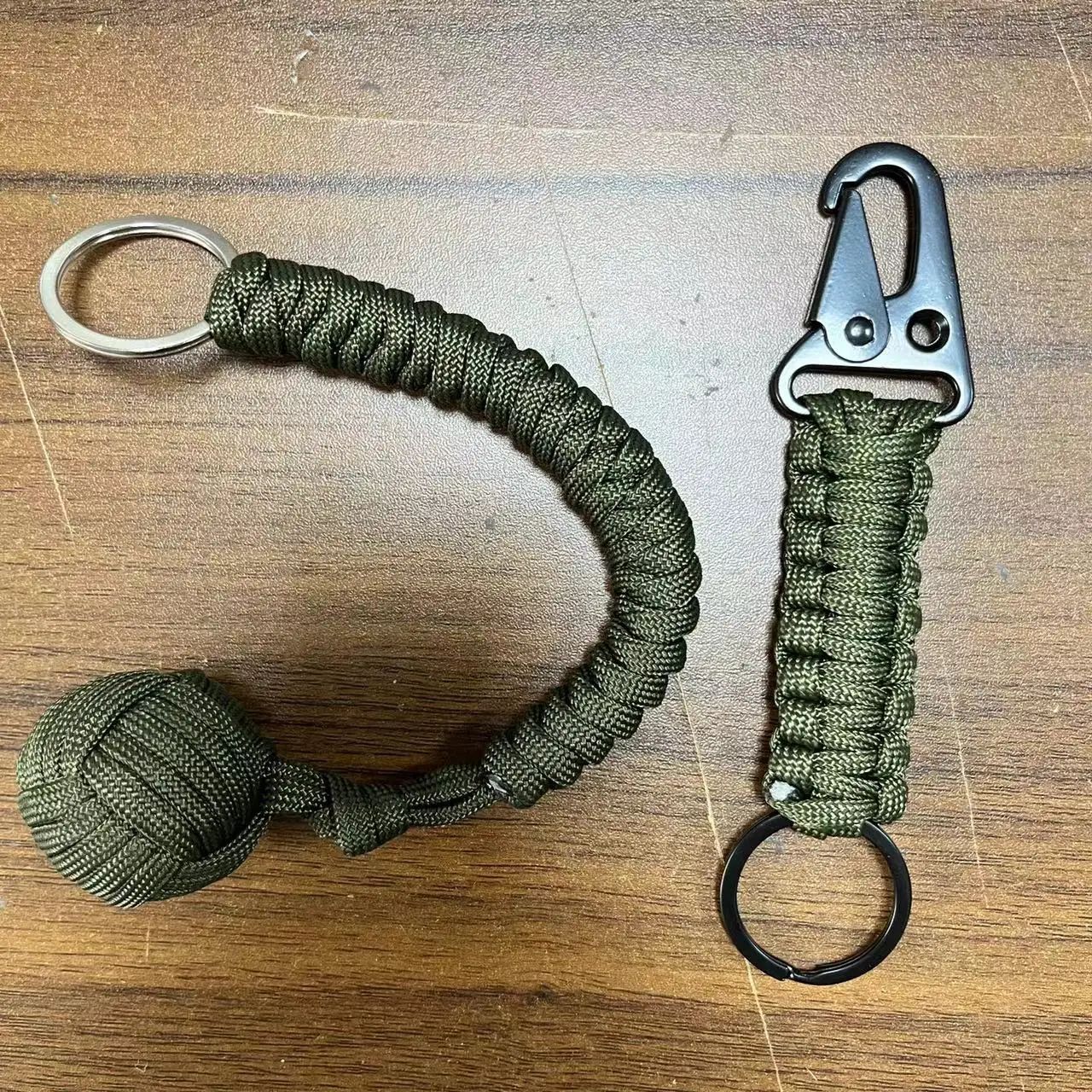 Monkey Fist Steel Ball Self Defense Keychain