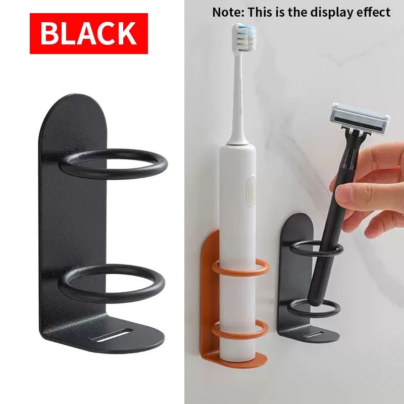 Wall Mounted Metal Toothbrush Holder No Drill Bathroom Rack
