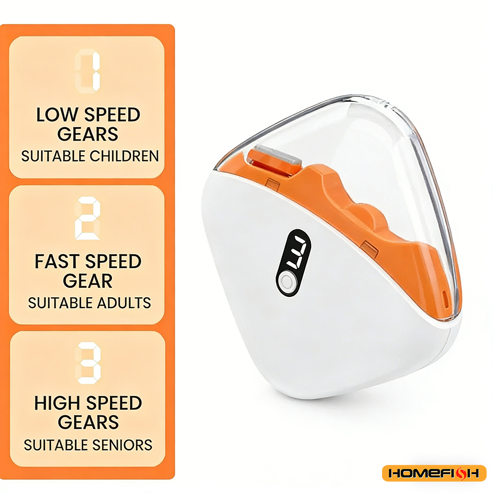 Electric Nail Trimmer with LED Light Rechargeable baby nail trimmer electric for Adults and Kids