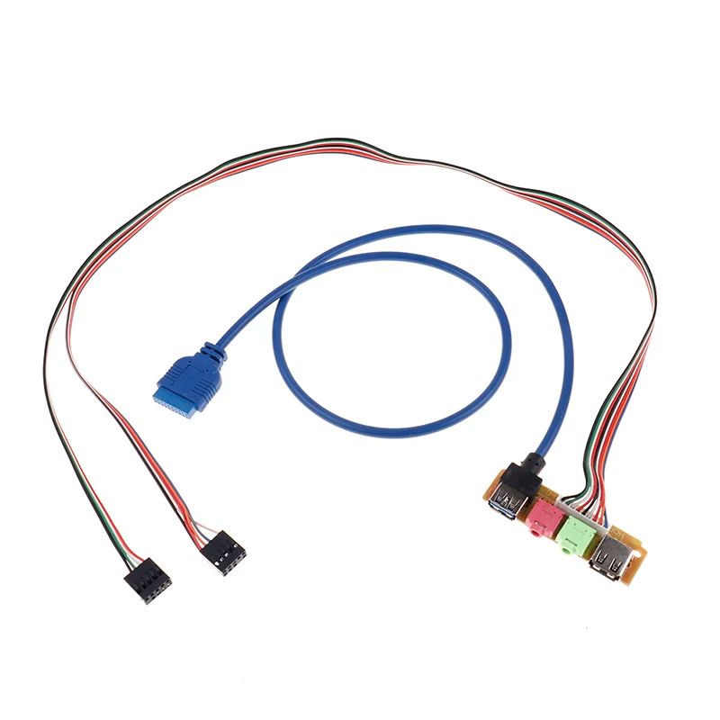 USB 2.0 + 3.0 Front Panel Replacement Cable 70cm for PC Computer Case