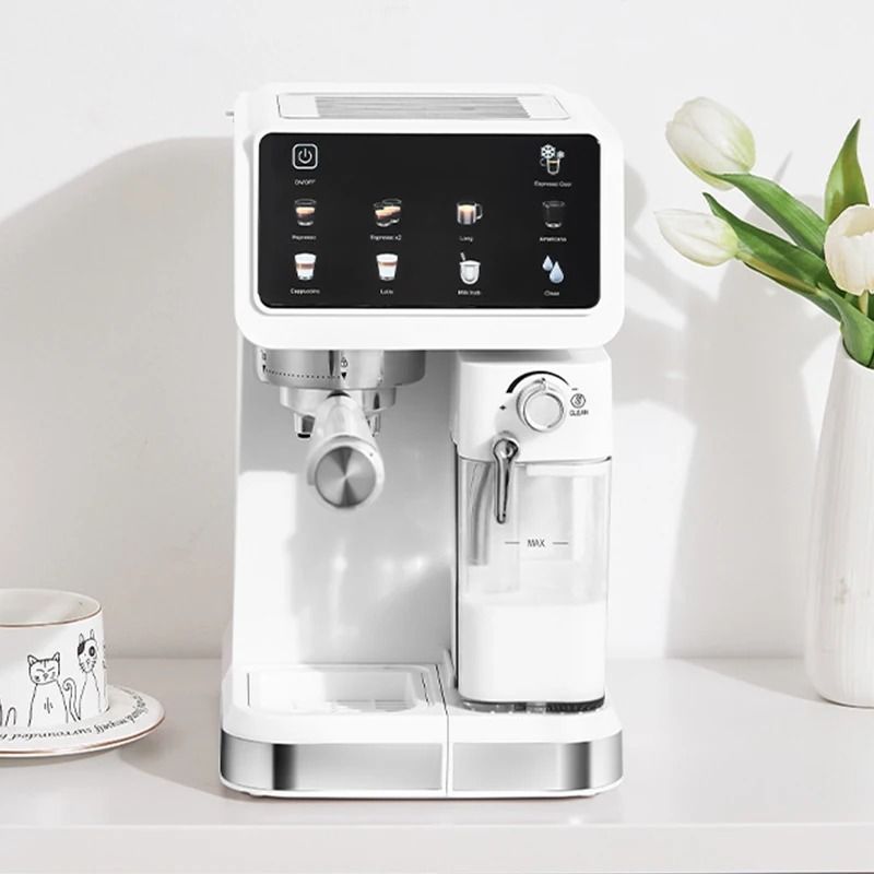 Italian Automatic Espresso Machine with Milk Frother High Pressure Coffee Maker