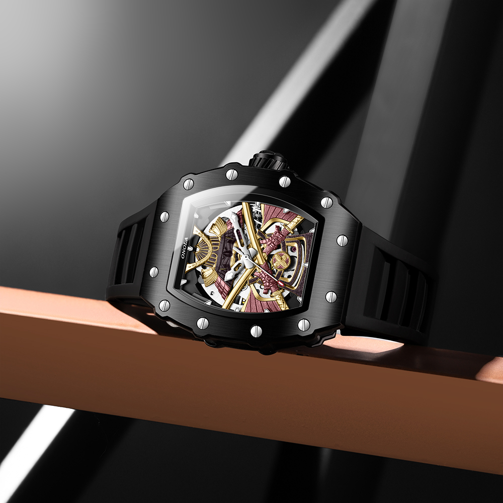 Automatic Mechanical Military Watch for Men Waterproof Luminous Sport Timepiece