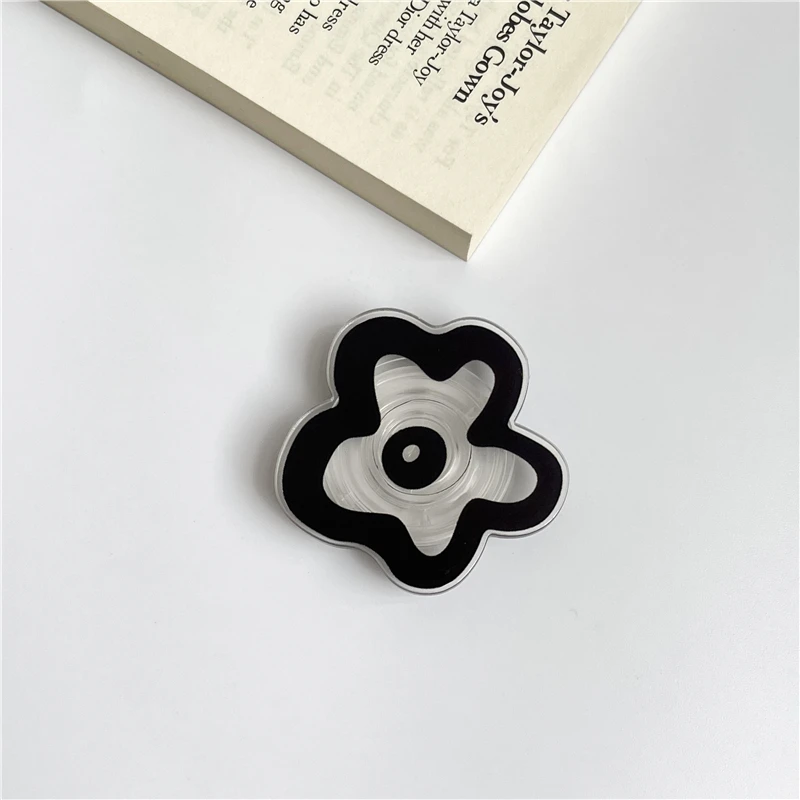 Glossy Flower Phone Grip Stand Foldable Phone Ring Holder