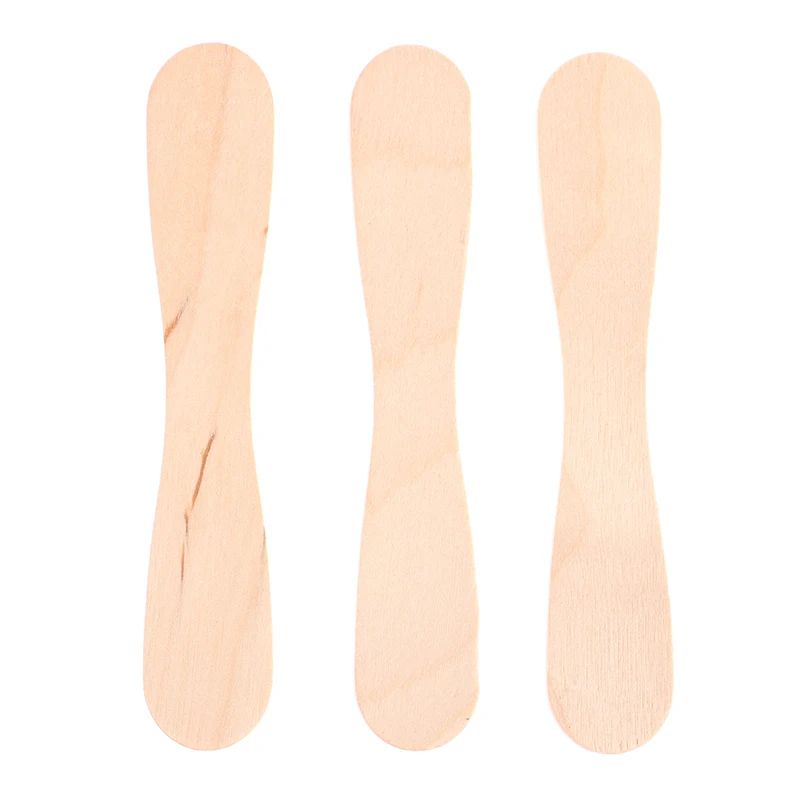 50 Pcs Disposable Wooden Waxing Sticks Body Hair Removal Spatula