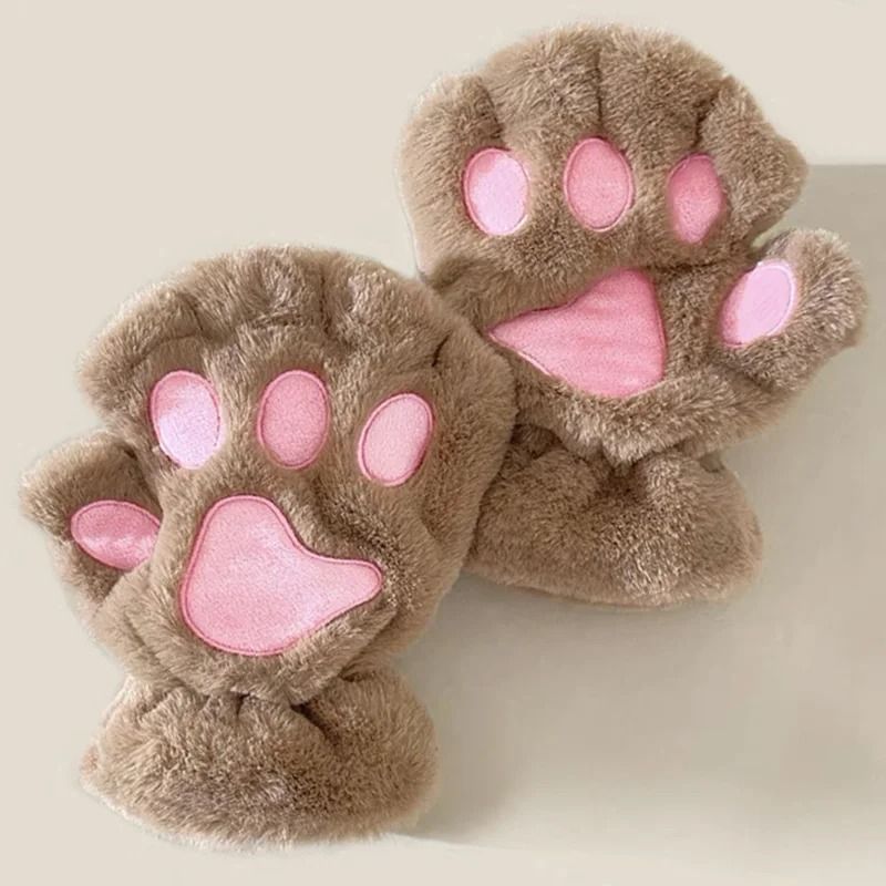 Plush Fingerless Hand Warmers