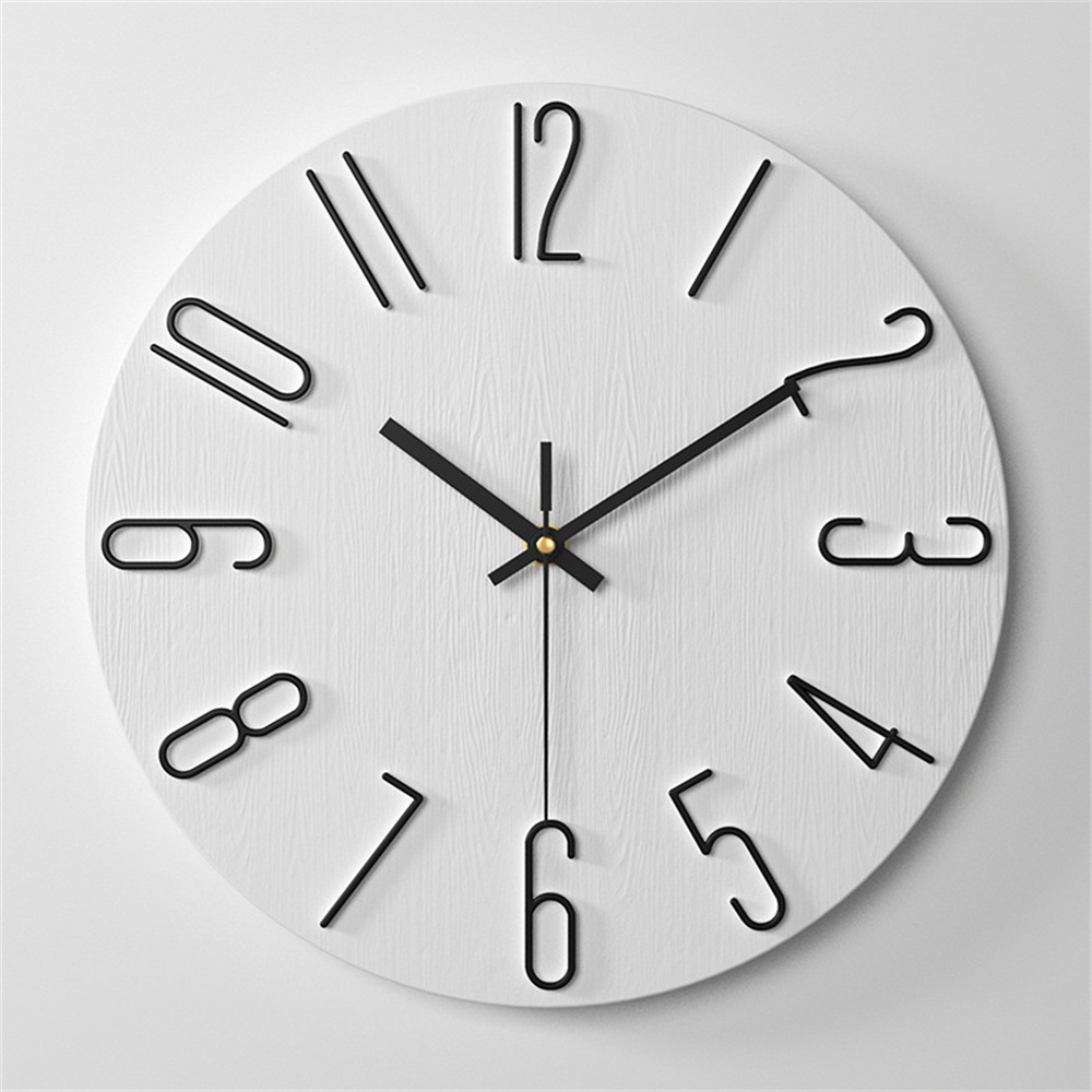 Wall Clock, Small Clock, Battery Powered Analog Clock, Home Office Bedroom Kitchen Classroom