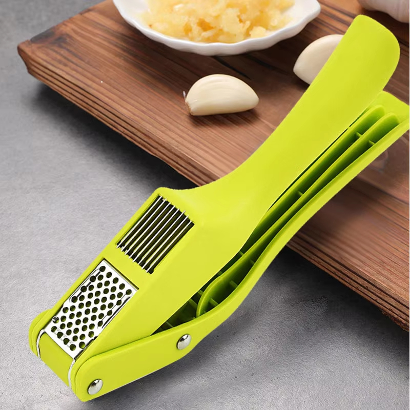 Garlic Press and Slicer Manual Garlic Crusher Kitchen Gadget