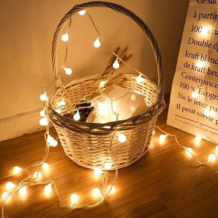 Outdoor Solar or USB LED String Lights for Garden Decor and Events