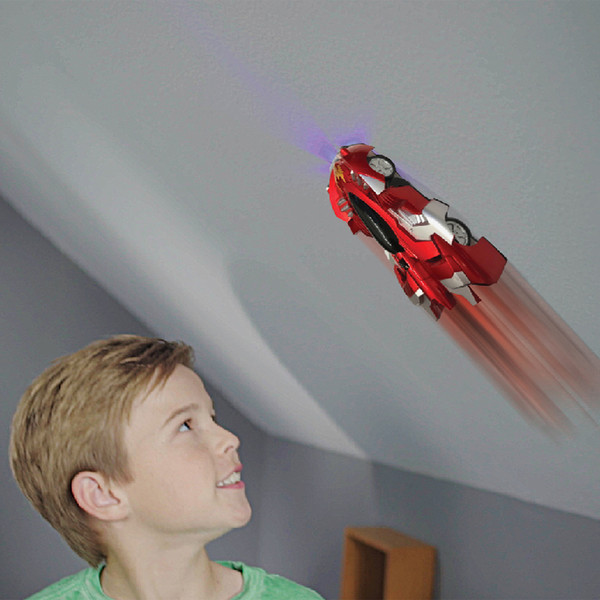 Remote Control Wall Climbing Car with LED Lights - USB Rechargeable, Lightweight, Strong ABS