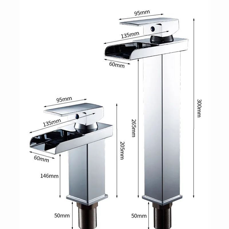 Stainless Steel Waterfall Basin Faucet