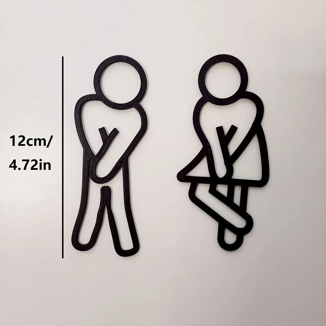 Creative Bathroom Sign Set