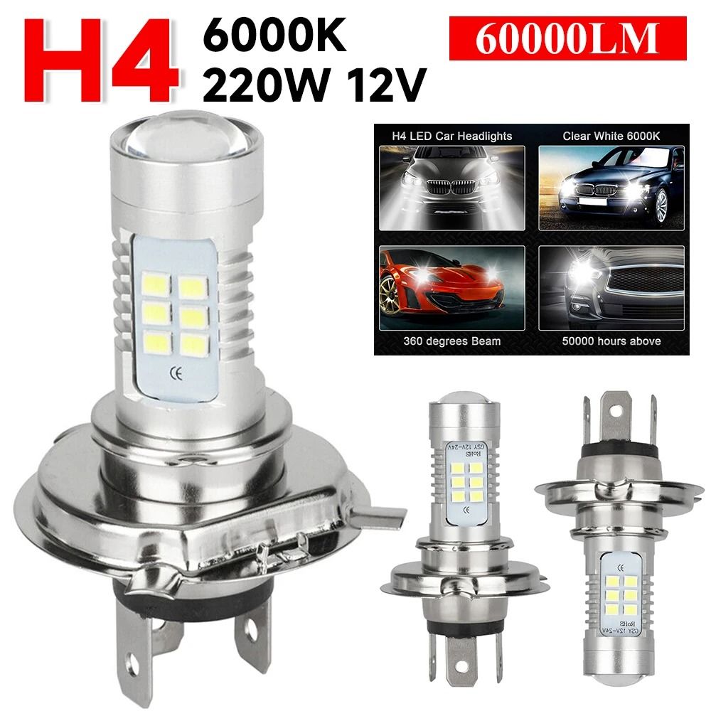 H4 9003 HB2 LED Headlight Conversion Kit Super Bright 12V White Driving Light
