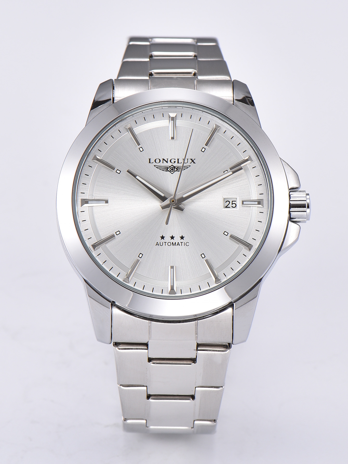Men's Automatic Business Watch Waterproof Stainless Steel Luminous Mechanical Watch