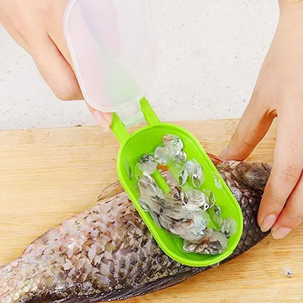 Stainless Steel Fish Scale Scraper & Gutting Tool – Easy Seafood Cleaner