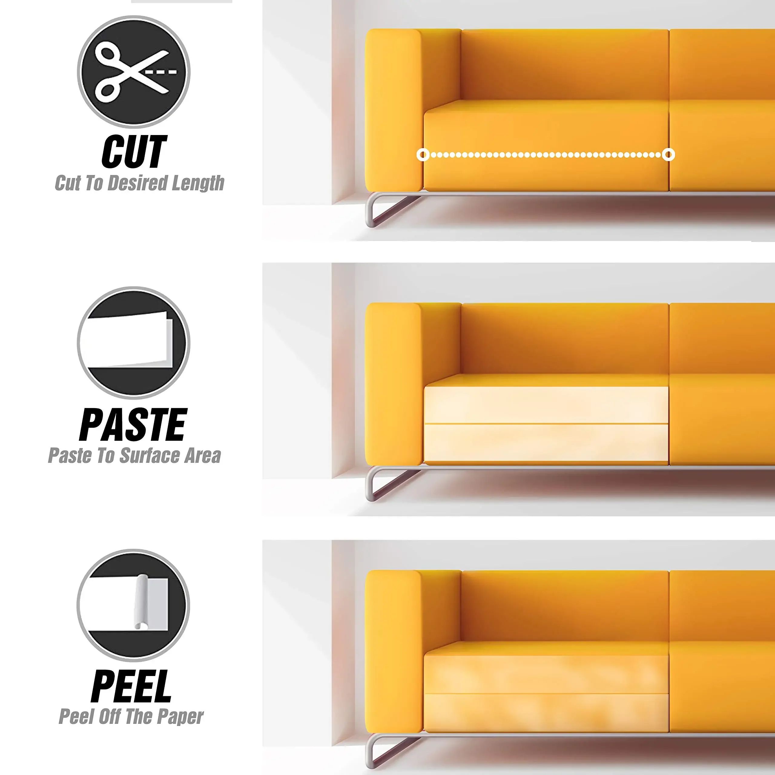 ClearGuard Furniture Shield – Cat Scratching Deterrent Tape & Transparent Sofa Protector