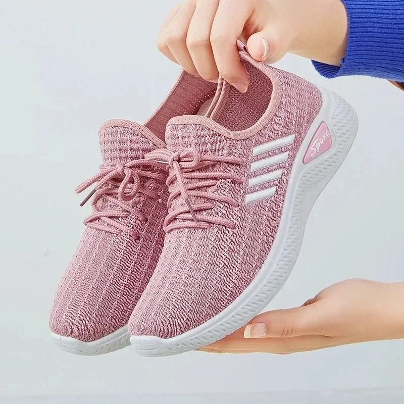 Women Mesh Low Top Running Sneakers Casual Lightweight Breathable Shoes