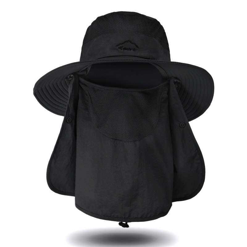 Quick Dry Fishing Hat with Face Cover Breathable Sun Protection Hat