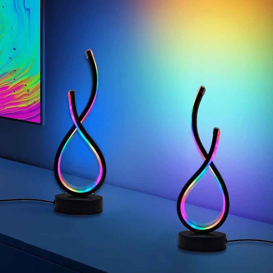 Modern USB-Powered LED Desk Lamp with Adjustable Lighting & Touch Button Control