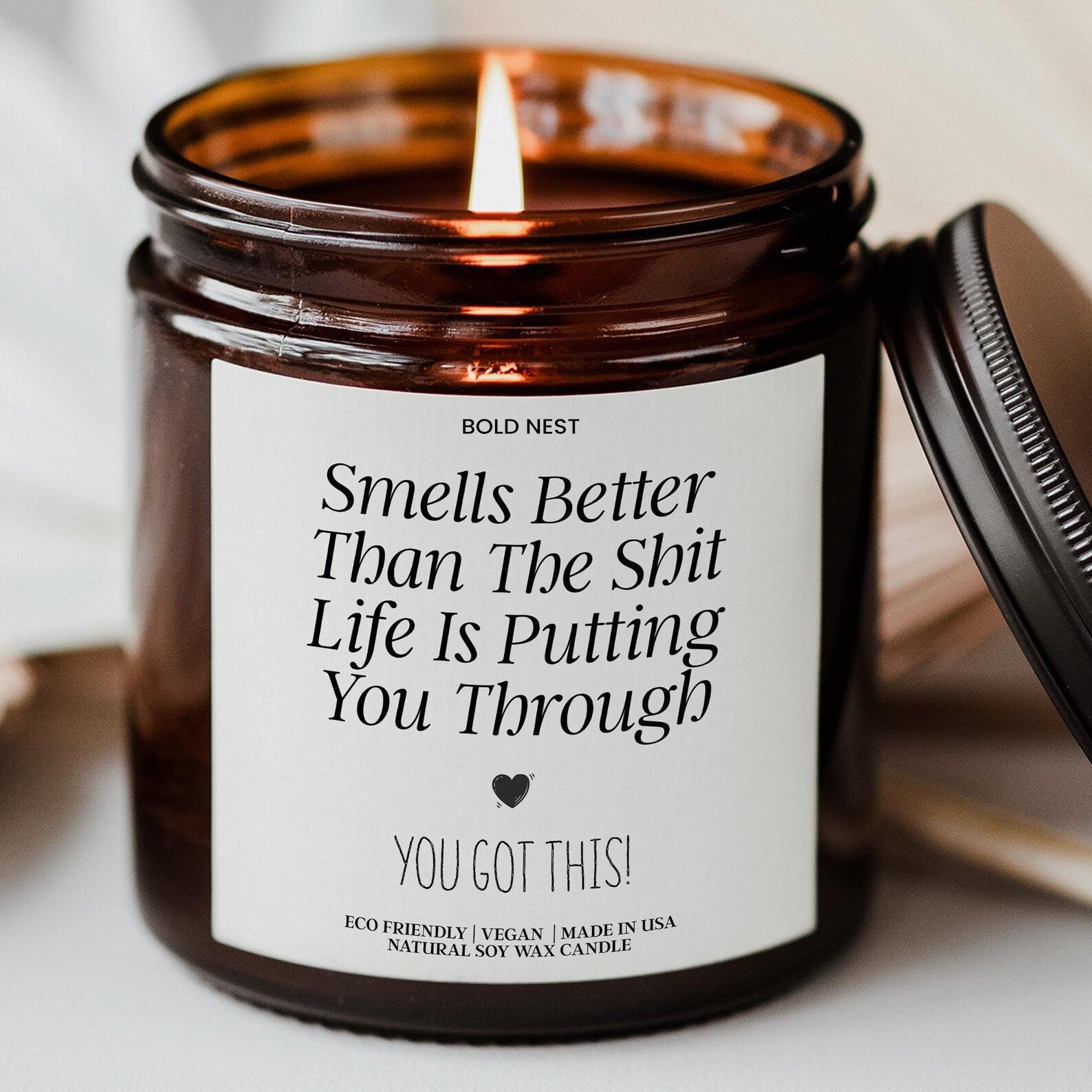 Motivational You Got This Candle | Get Well Soon & Encouragement Gift for Tough Times, Cancer & Recovery Support