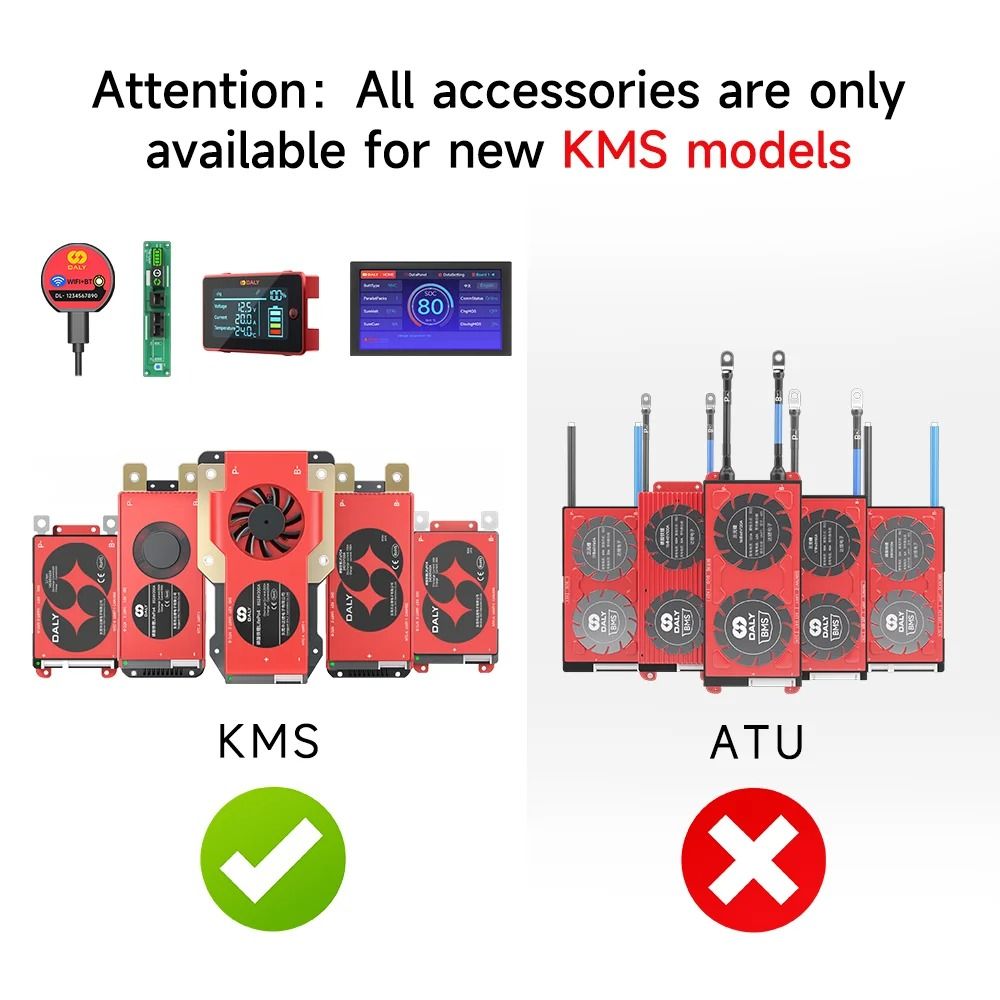 Smart BMS Bluetooth WiFi LCD and Communication Modules