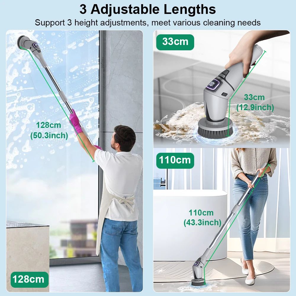 10 in 1 Wireless Electric Spin Scrubber