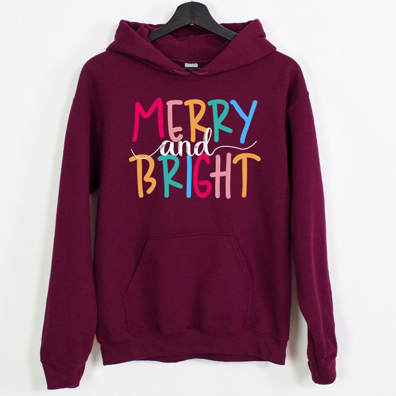 Merry and Bright Christmas Sweatshirt | Family Holiday Crewneck Cozy Festive Winter Pullover