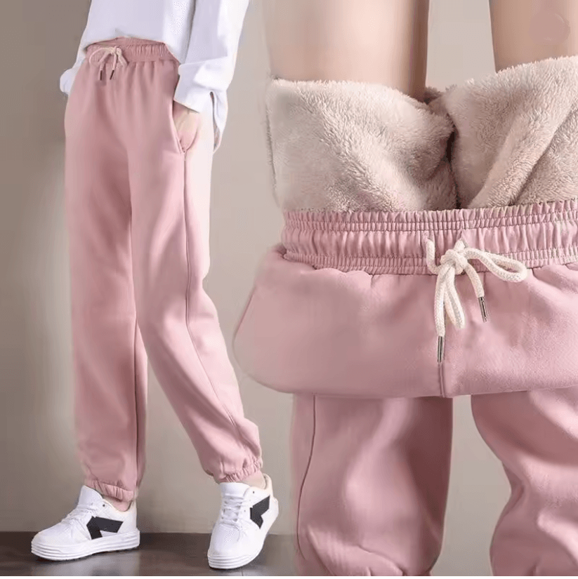 WinterFleece Women Harem Joggers With Drawstring