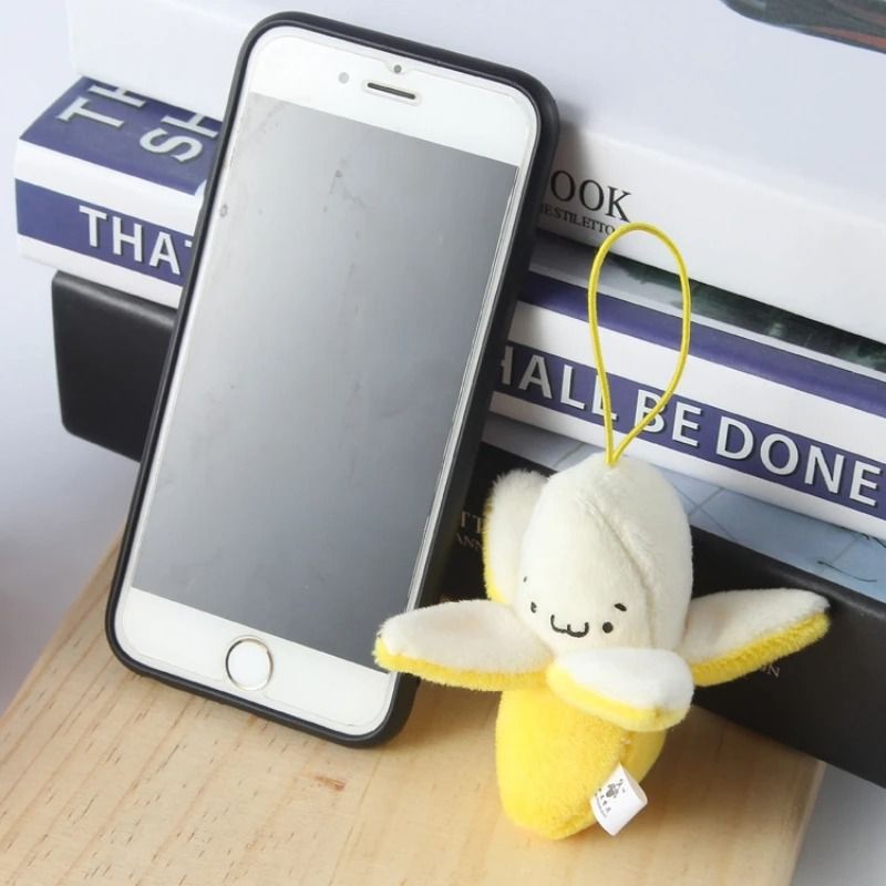 Plush Banana Keychain Bag Charm Gift