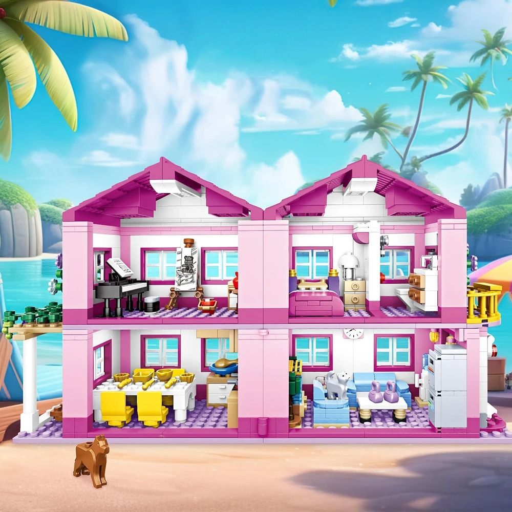 Friends Summer Holiday Villa – City Street View Castle Model – High-Yield Creative Interaction Hub