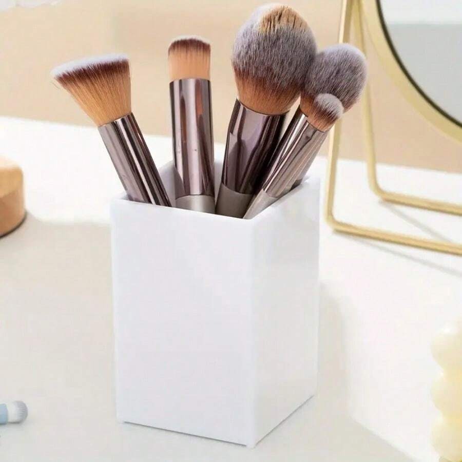 Cosmetic Makeup Box with Large Capacity Acrylic Brush Storage Case Practical Tool Organizer