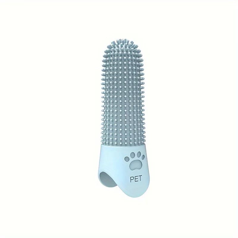 360° Silicone Pet Finger Toothbrush – Soft Dog & Cat Tooth Cleaning Brush