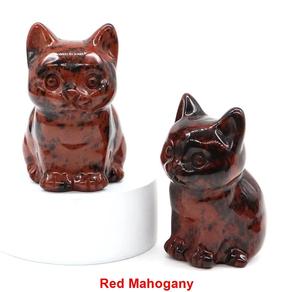Amethyst Crystal Cat Statue