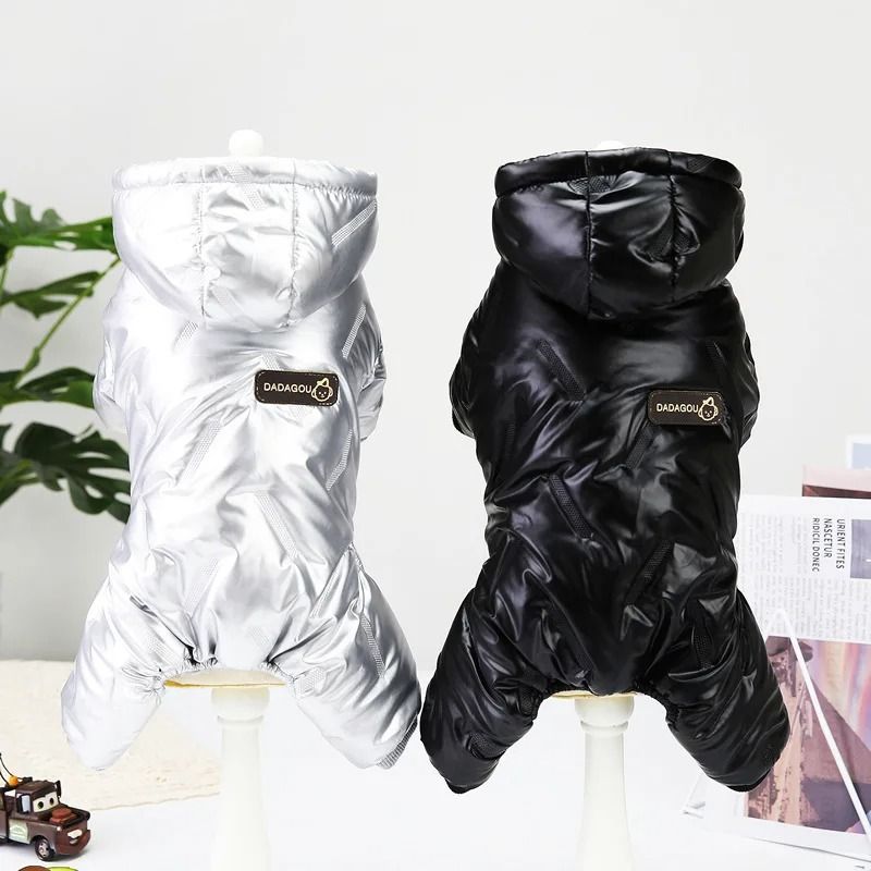 Waterproof Winter Dog Jumpsuit Warm Hooded Pet Coat S to 5XL