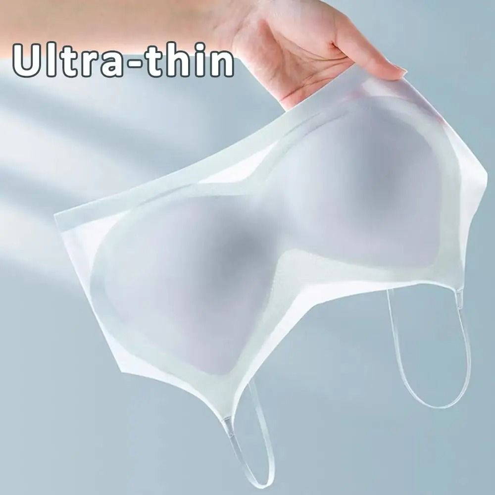 Ultra Thin Breathable Ice Silk Wireless Bra Seamless Cooling Bralette