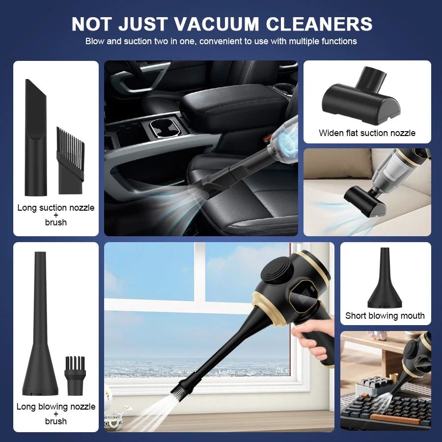 Wireless High Power Mini Car and Home Vacuum Cleaner