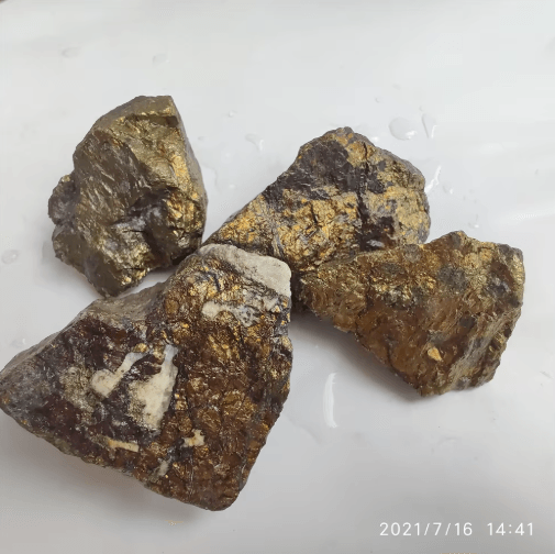 Chalcopyrite Crystal Ore – Natural Gold, Silver & Copper Mineral Specimen for Study & Display