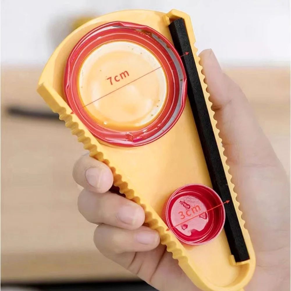 5 in 1 Jar Opener Multi Purpose Can and Bottle Opener, Universal Manual Lid Remover Kitchen Tool for Any Size
