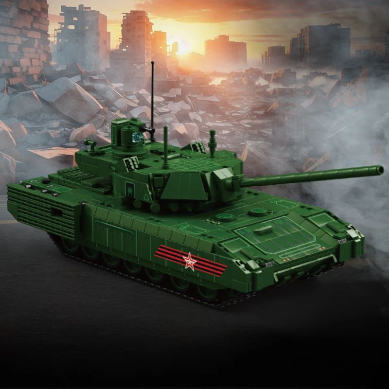 T-14 Main Battle Tank Building Blocks Set Military Model Toy