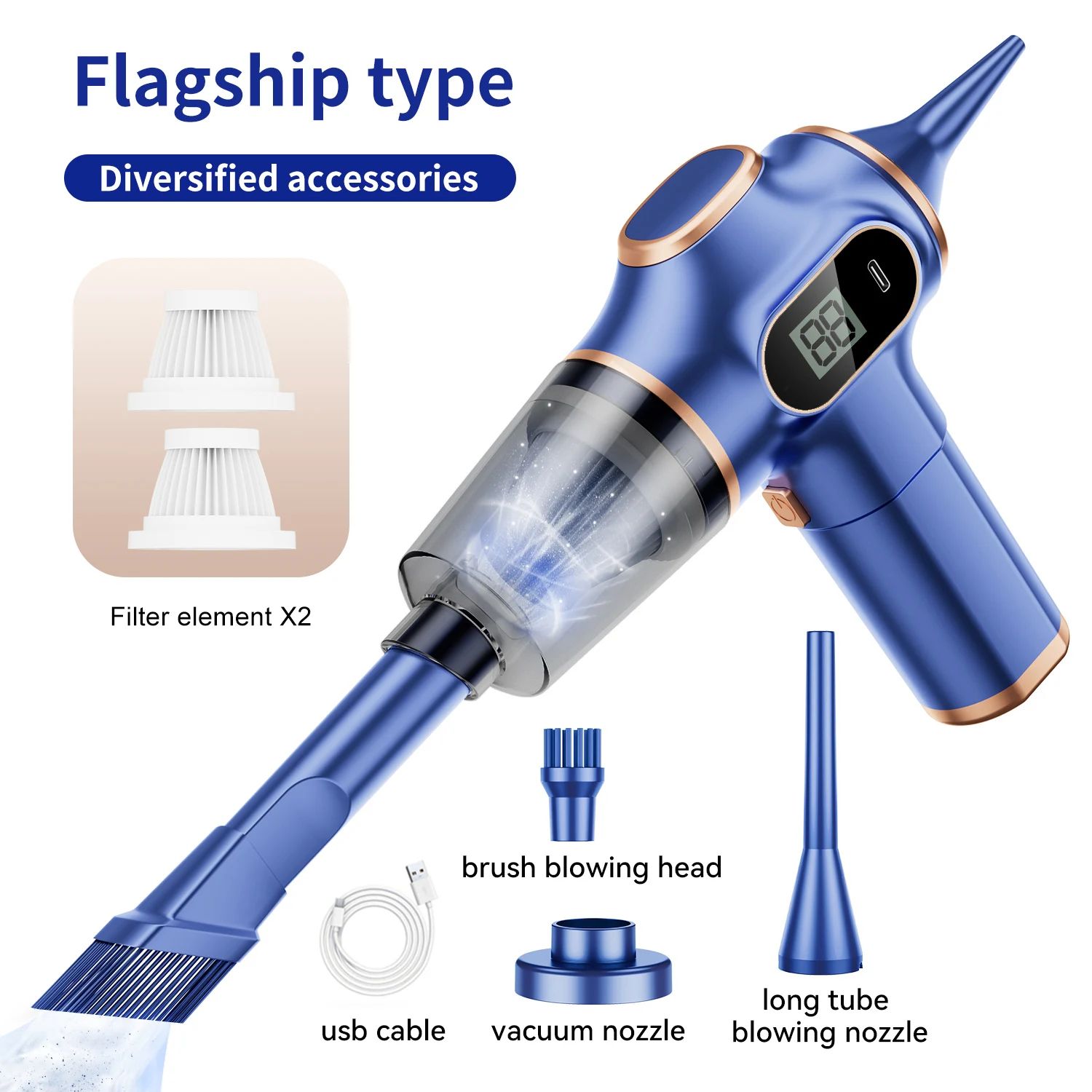 Wireless High Power Mini Car Vacuum Cleaner