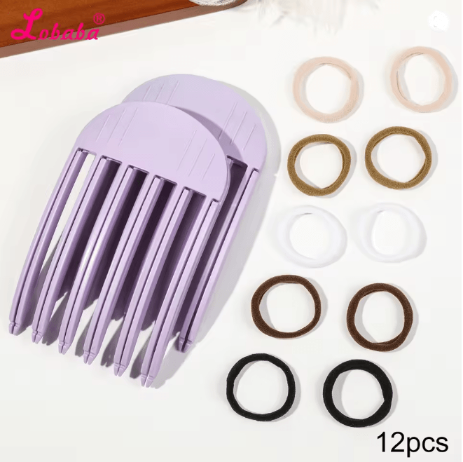 Volumizing Hair Lift Clips and Ties Set