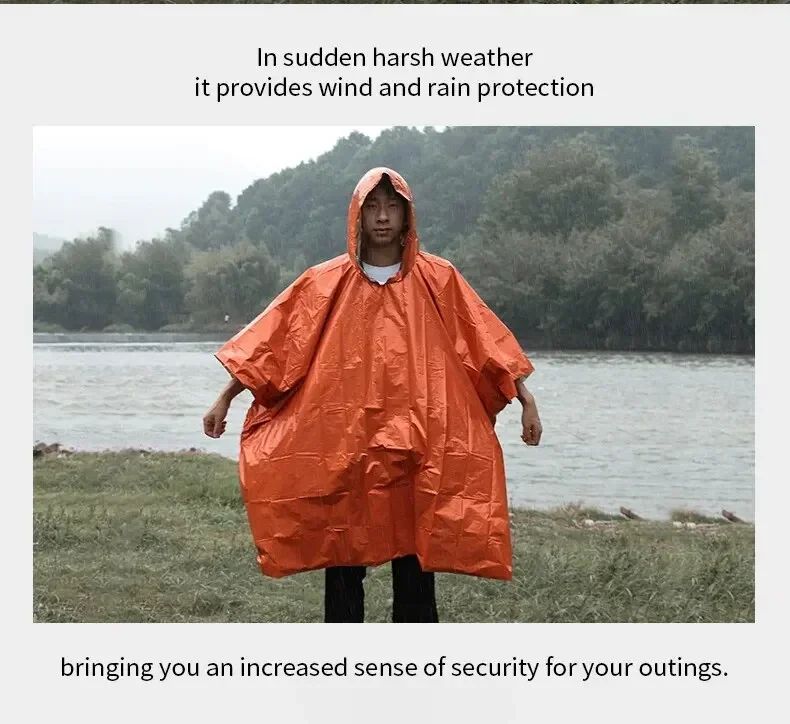 Emergency Waterproof Rain Poncho