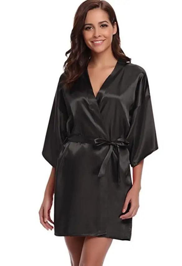 Women's Silk Kimono Bridesmaid Robe