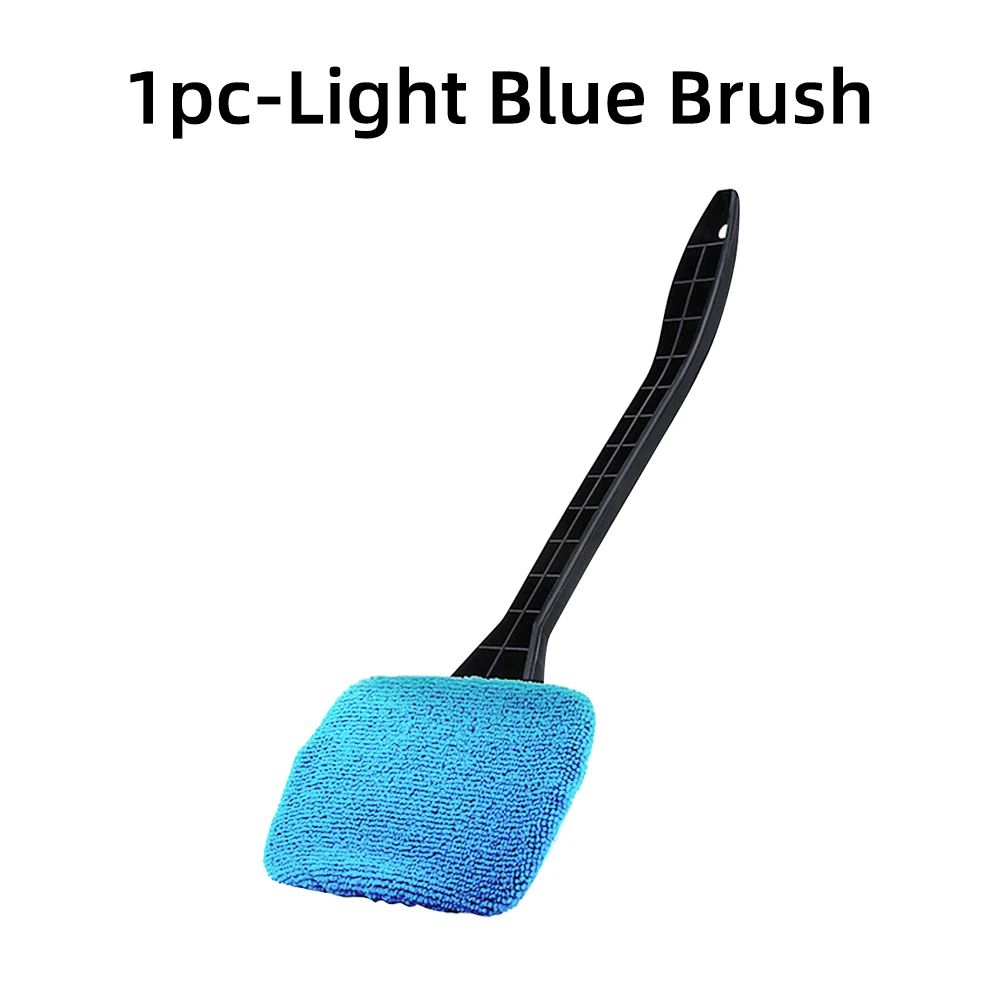 Microfiber Car Window Cleaner Brush – Long Handle Windshield Cleaning Tool
